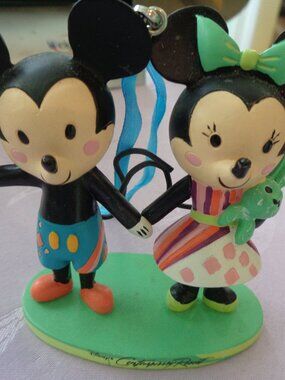 Disney Christmas Ornament Contemporary Resort Mary Blair Mickey Minnie Mouse